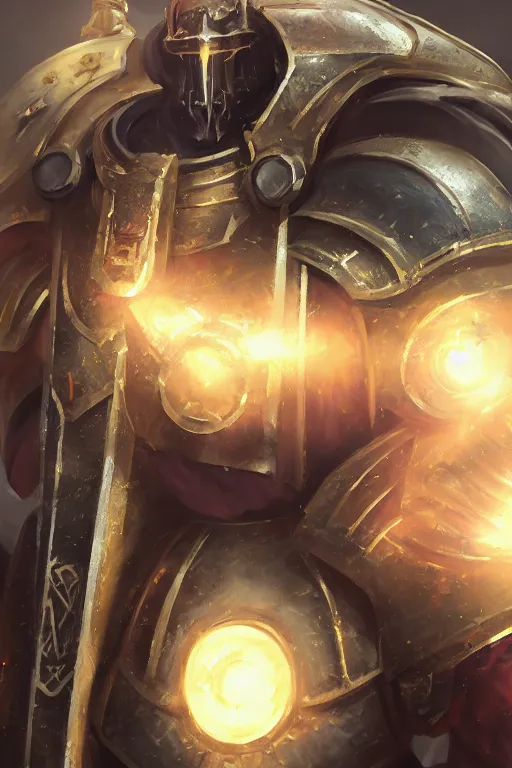 Image similar to armor portrait heros warhammer 4 0 k horus heresy fanart - the primarchs emperor by johannes helgeson animated with vfx concept artist & illustrator global illumination ray tracing hdr fanart arstation zbrush central hardmesh 8 k octane renderer comics stylized