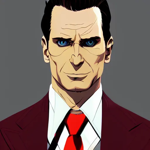 patrick bateman from american psycho, anime key | Stable Diffusion ...
