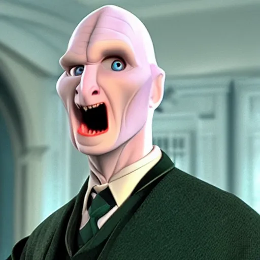 Prompt: Film still of Voldemort, from Disney Pixar's Up (2009)