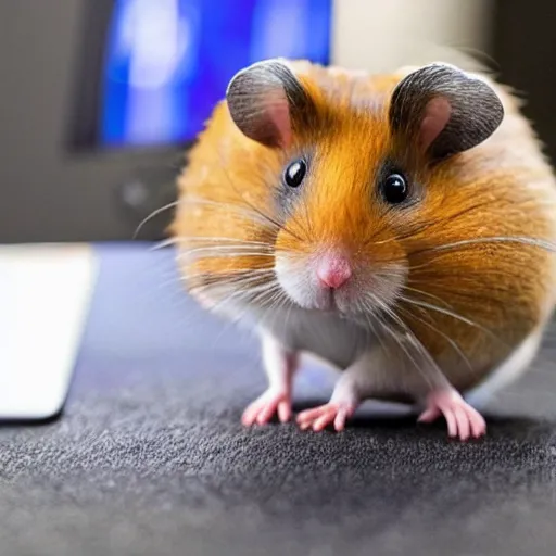 Image similar to a computer that runs on hamsters that live inside