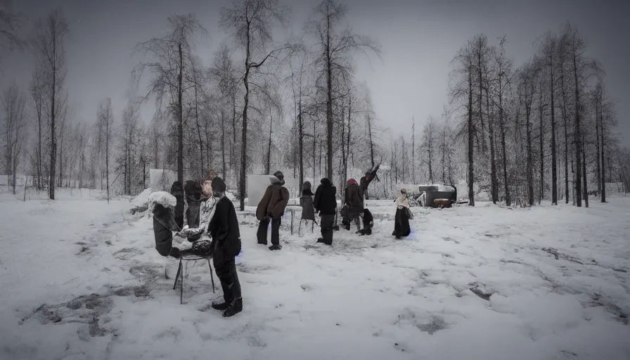 Image similar to vene, jarvi, usva, auringonlasku, rauhallinen, award winning photo, cinematic