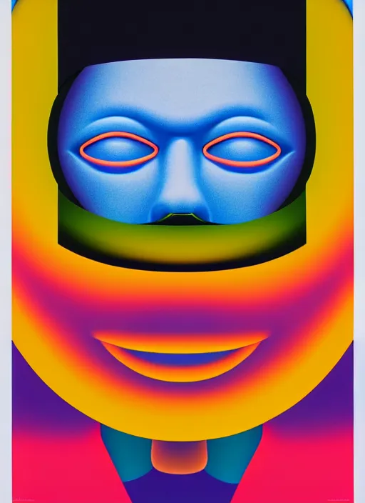 Image similar to person wearing a mask by shusei nagaoka, kaws, david rudnick, airbrush on canvas, pastell colours, cell shaded, 8 k