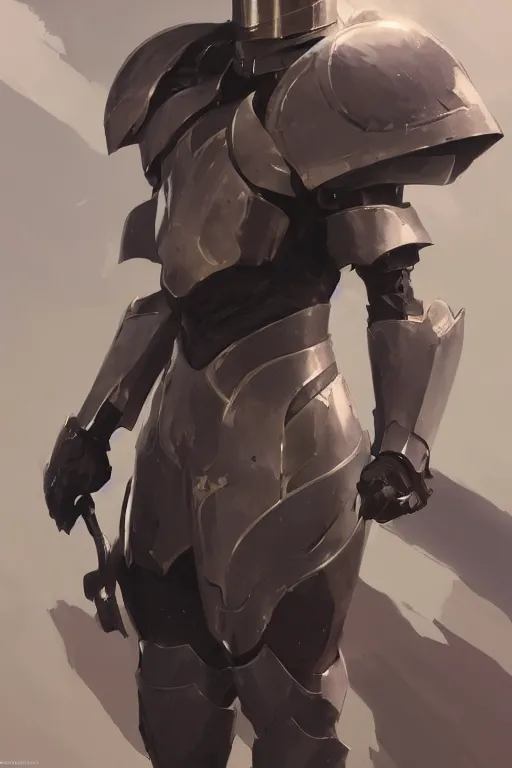 Image similar to Gorgeous armor knight by ilya kuvshinov, krenz cushart, Greg Rutkowski, trending on artstation