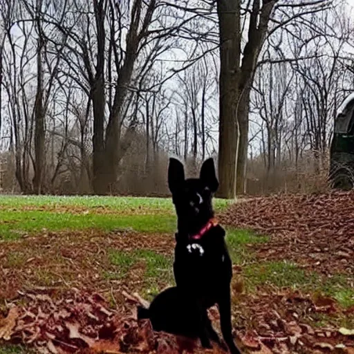 Image similar to Creepy paranormal video of two dogs levitating 30 feet in the air