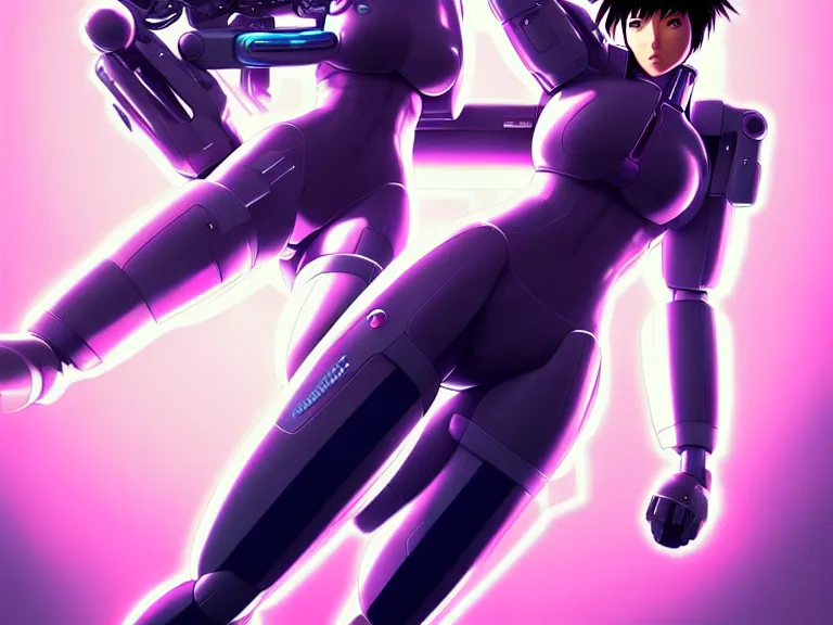 Image similar to a fullbody portrait of motoko kusanagi riding on top of a tachikoma : : stand alone complex, ghost in the shell, netflix : : by ilya kuvshinov, rossdraws, artgerm, sola digital arts, anti aliasing, raytracing : :