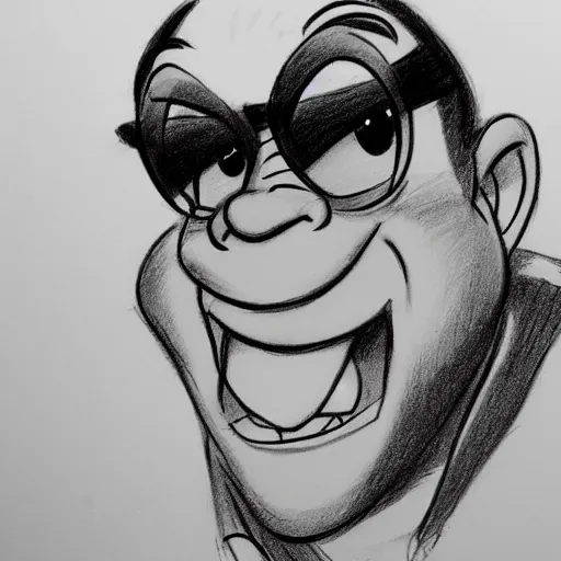 Image similar to milt kahl pencil sketch of danny devito