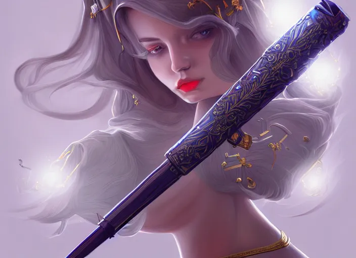 Prompt: magic wand, elegant, beautiful, digital art, trending on artstation, highly detailed, illustration, concept art, masterpiece