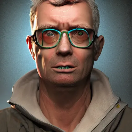 Prompt: The clumsy, brutal, sarcastic inventor with a chemical dependency. trending on artstation deviantart Pinterest detailed realistic High Resolution HD 8k