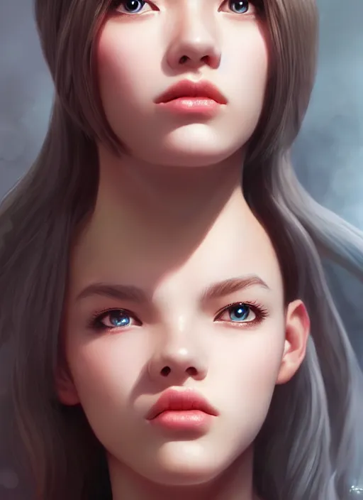 Image similar to beautiful portrait, beautiful girl, tranding by artstation, by chen wang, character artist, 8 1 5