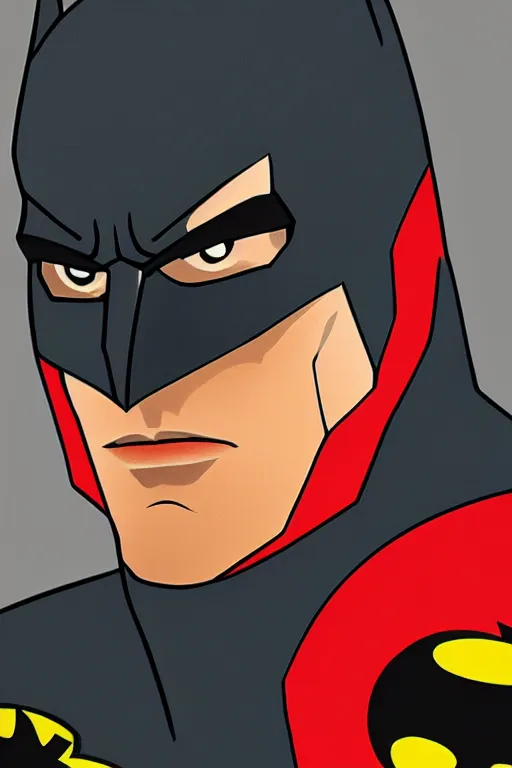 Image similar to Close-up portrait of the the batman.