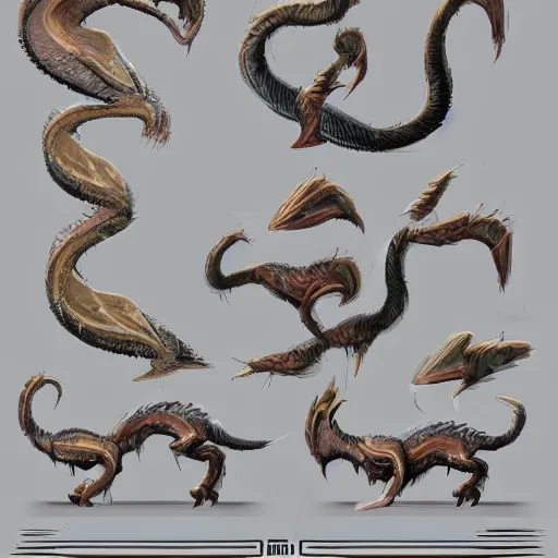 Image similar to Nintendo like creature concept art for Nintendo, long boi