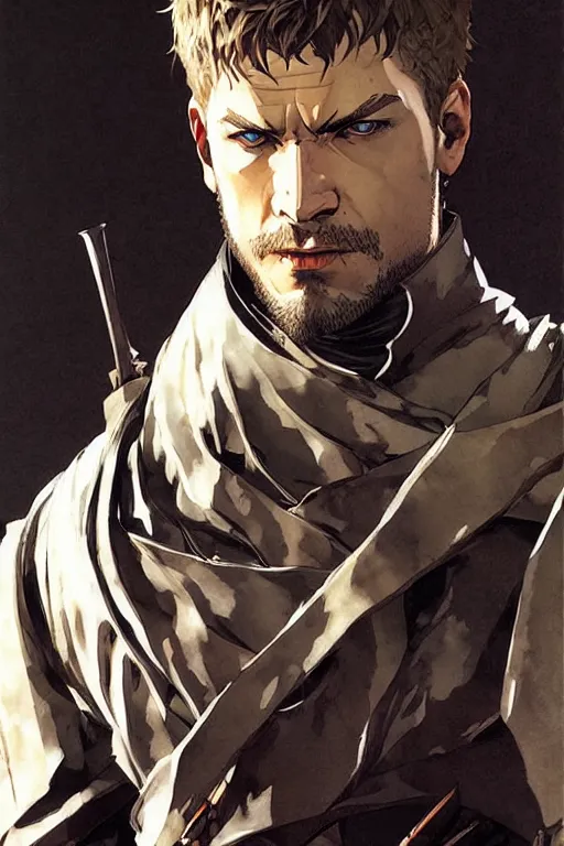 Image similar to attractive man, game of thrones, painting by j. c. leyendecker, yoji shinkawa, katayama bokuyo