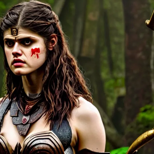 Prompt: photo of aalexandra daddario as a amazon warrior, highly detailed, 8k, award winning