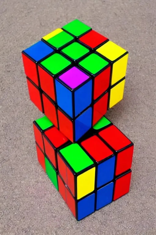 Prompt: four dimensional rubik's cube