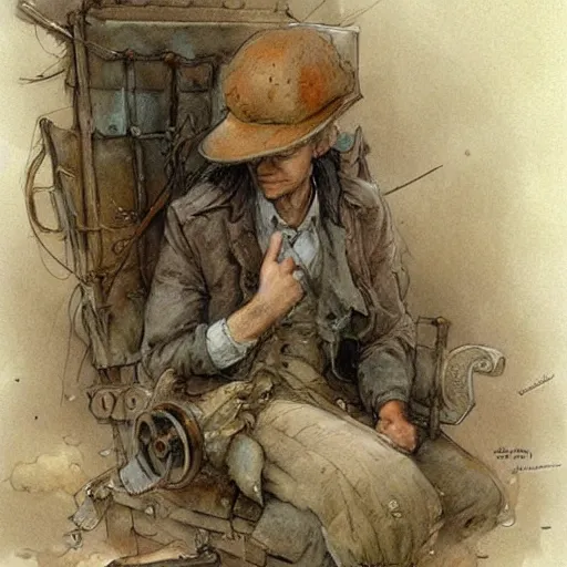 Image similar to ((cluttered inventors shop . muted colors.)) by Jean-Baptiste Monge !!!!!!!!!!!!!!!!!!!!!!!!!!!