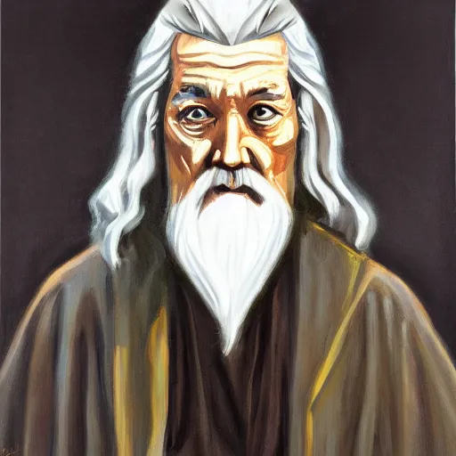 Image similar to gandalf as art deco, painting