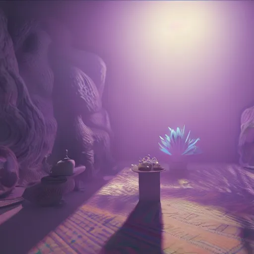 Image similar to a hyperrealistic 3 d render of a dmt trip, photorealism, dramatic lighting, volumetric lighting, 8 k, unreal engine, octane render