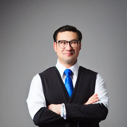 Image similar to Professional corporate portrait of Mario, studio lighting, 85mm lens