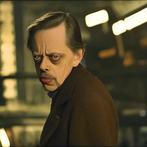 Image similar to film still of steve buscemi in Batman, 4k