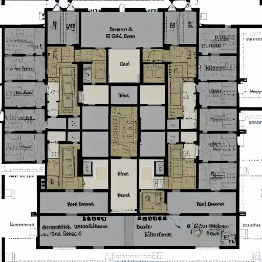 a horror game mansion floor plan | Stable Diffusion | OpenArt