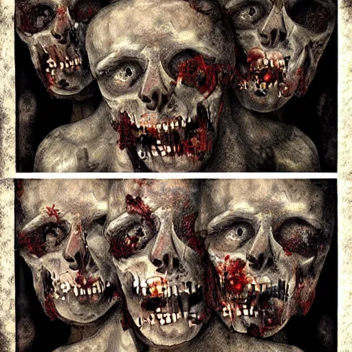 Image similar to “ decaying zombies from the 1 6 0 0 s, digital art, ultra realistic ”