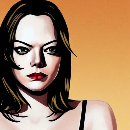 Image similar to emma stone as aeon flux