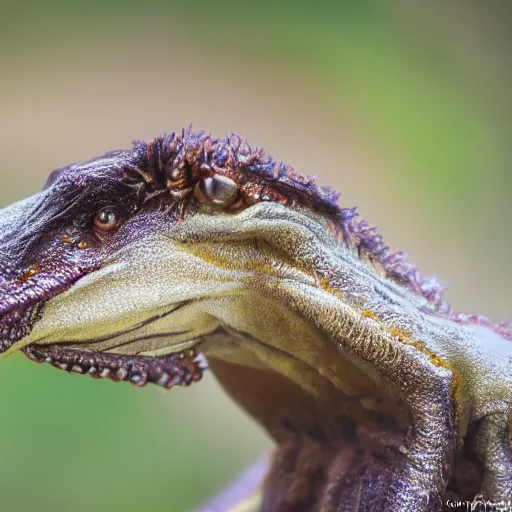 Image similar to A high resolution photo of a new creature that doesn't exist, close up, nature photograph, nature lighting.