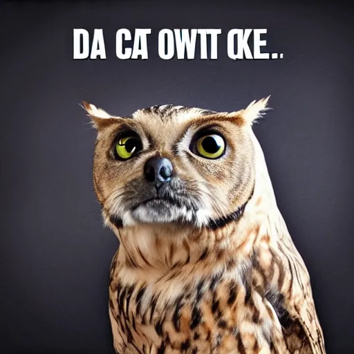 Image similar to not cat not owl not pie not cake not dog not man not time not space not cow