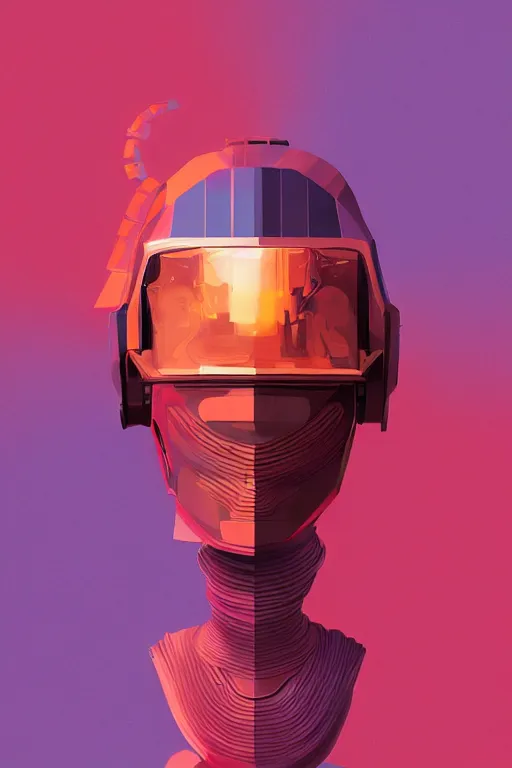 Prompt: full body mr. miyagi, blade runner 2 0 4 9, scorched earth, cassette futurism, modular synthesizer helmet, the grand budapest hotel, glow, digital art, artstation, pop art, by hsiao - ron cheng