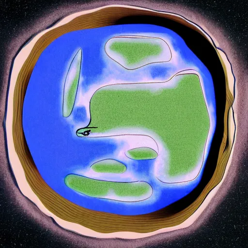 Prompt: claymation of a diagram of the Earth as a human face screaming