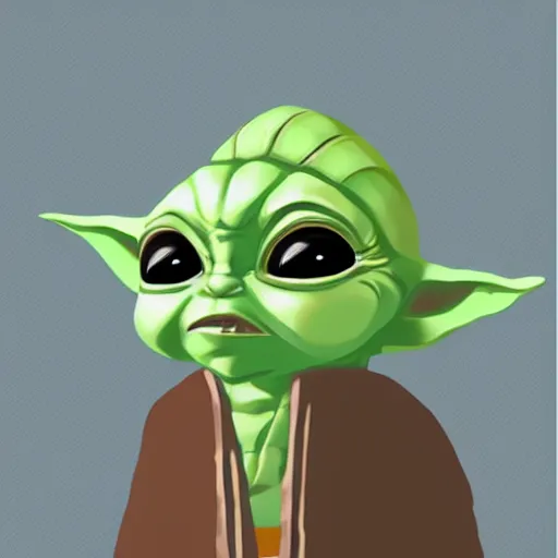 Prompt: baby yoda dressed as an egyptian, trending on artstation