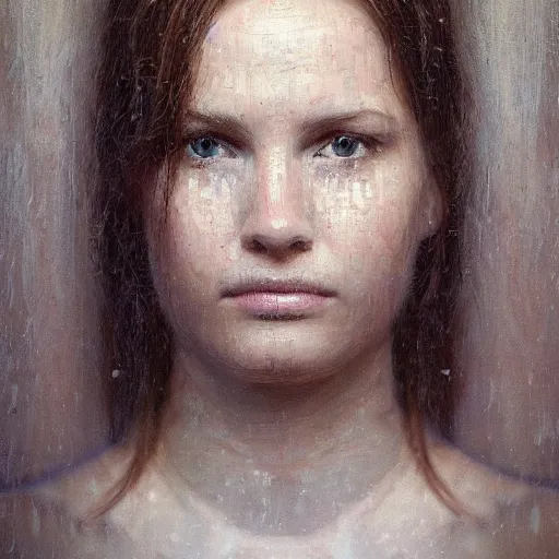Image similar to cinematic minecraft, intricate, elegant, by alyssa monks, highly detailed, symmetrical face, expression desire, fine details, masterpiece, trending on artstation