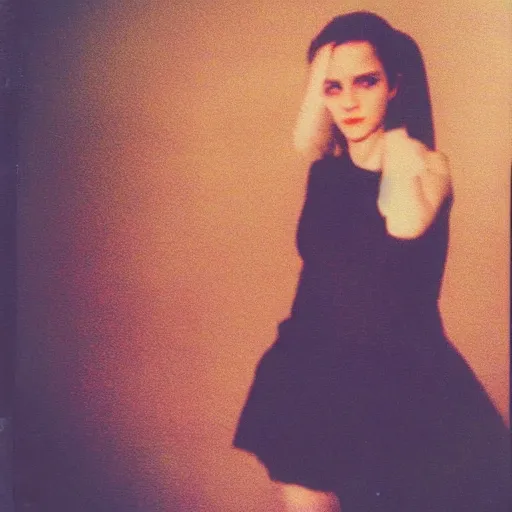 Image similar to color polaroid of emma watson clubbing full body by Tarkovsky