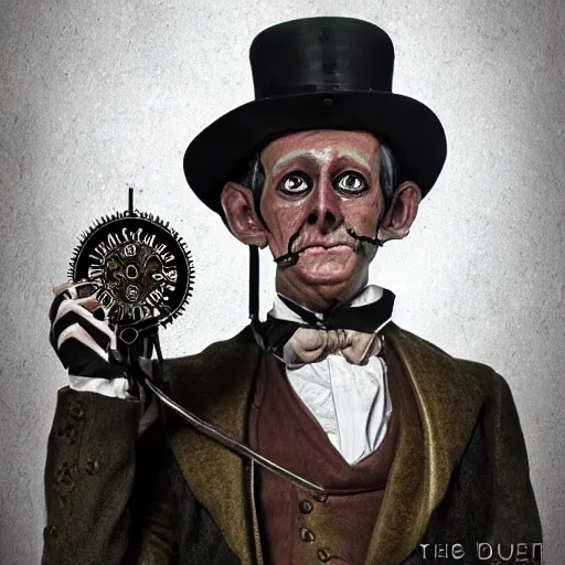 Prompt: the clockwork man, hd photorealistic image