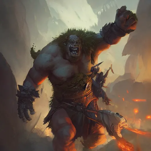 Image similar to orc on battlefield, by stanley artgerm lau, wlop, rossdraws, james jean, andrei riabovitchev, marc simonetti, yoshitaka amano, artstation, cgsociety,