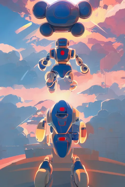 Image similar to metabots medabots medarotto medarot robot minimalist comics, behance hd by jesper ejsing, by rhads, makoto shinkai and lois van baarle, ilya kuvshinov, rossdraws global illumination ray tracing hdr radiating a glowing aura