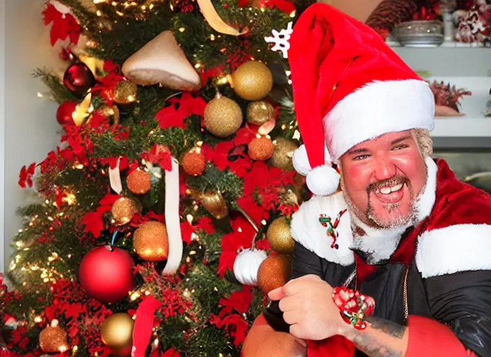 Image similar to christmas decorations, guy fieri