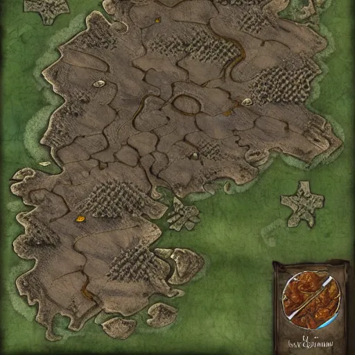 Image similar to An detailed aerial view of a cartonish dnd map , map patreon, fantasy maps, foundry vtt, fantasy grounds, aerial view ,tabletop, inkarnate, dugeondraft, roll2