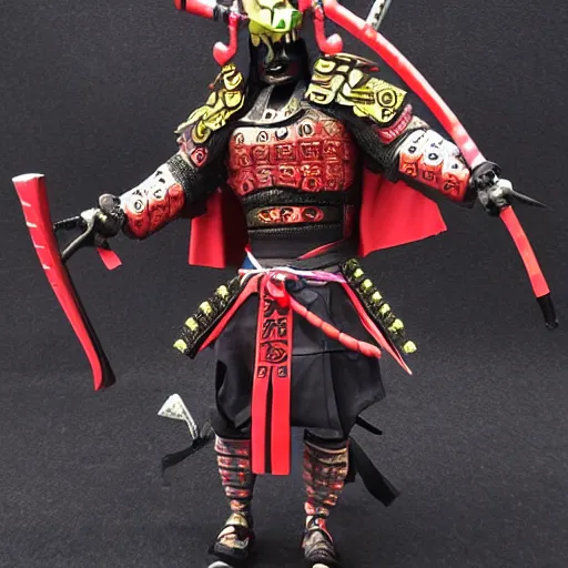 Prompt: demon samurai