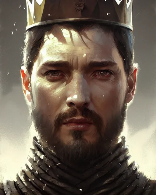 Prompt: the king in the north, with iron crown | | realistic shaded, fine details, realistic shaded lighting painting by greg rutkowski, diego gisbert llorens, magali villeneuve, artgerm, jeremy lipkin, michael garmash, rob rey