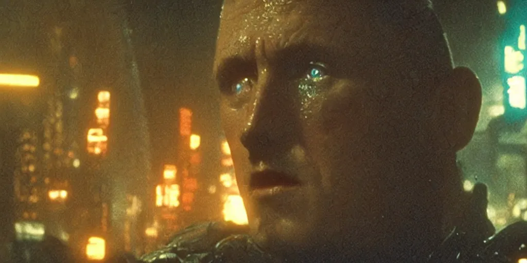 Prompt: i watched c - beams glitter in the dark near the tannhauser gate, blade runner, ridley scott, cyberpunk