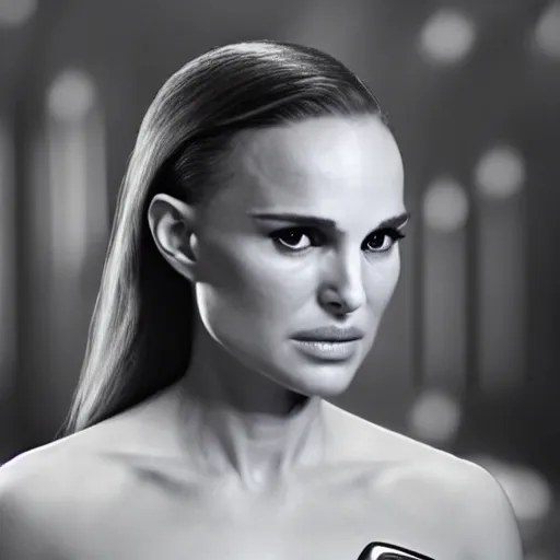 Prompt: Natalie Portman in Star Trek, (EOS 5DS R, ISO100, f/8, 1/125, 84mm, Instagram, prime lense)