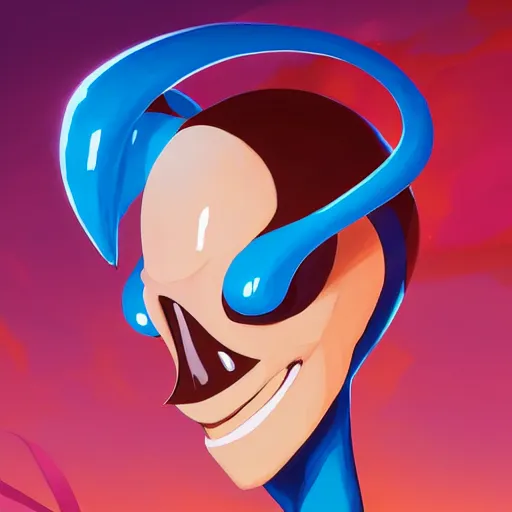 Image similar to face icon stylized minimalist earthworm jim, loftis, cory behance hd by jesper ejsing, by rhads, makoto shinkai and lois van baarle, ilya kuvshinov, rossdraws global illumination