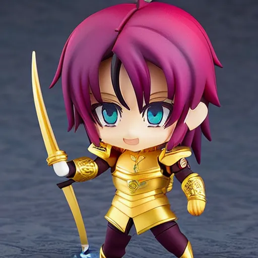 Image similar to miniature nendoroid of pegasus seiya