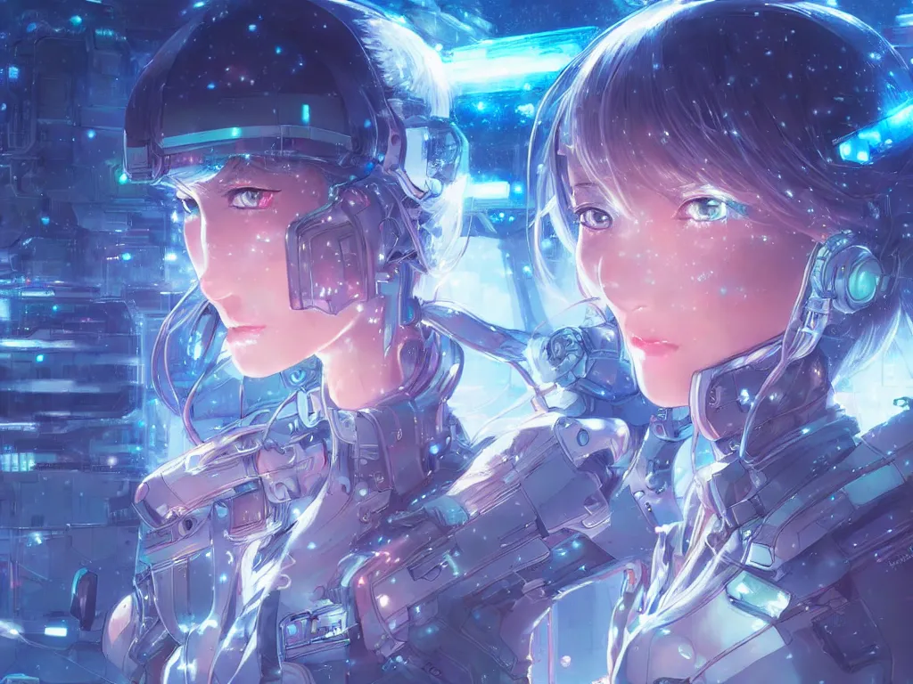 Prompt: portrait anime visual of futuristic female cyber airforce, on neon light tokyo snowy rooftop, ssci - fi and fantasy, intricate and very beautiful, human structure, concept art, sharp focus, anime illustration by rossdraws and luxearte and magali villeneuve and nixeu, frostine engine