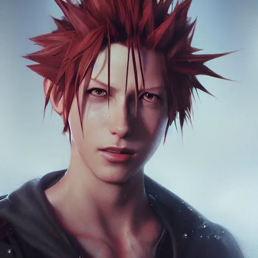 Prompt: photo realistic image of axel from kingdom hearts, stunning 3 d render inspired art by istvan sandorfi and greg rutkowski, perfect facial symmetry, realistic, highly detailed attributes and atmosphere, dim volumetric cinematic lighting,