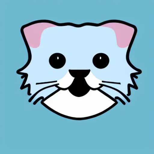 Image similar to scottish fold vector shape, high detailed