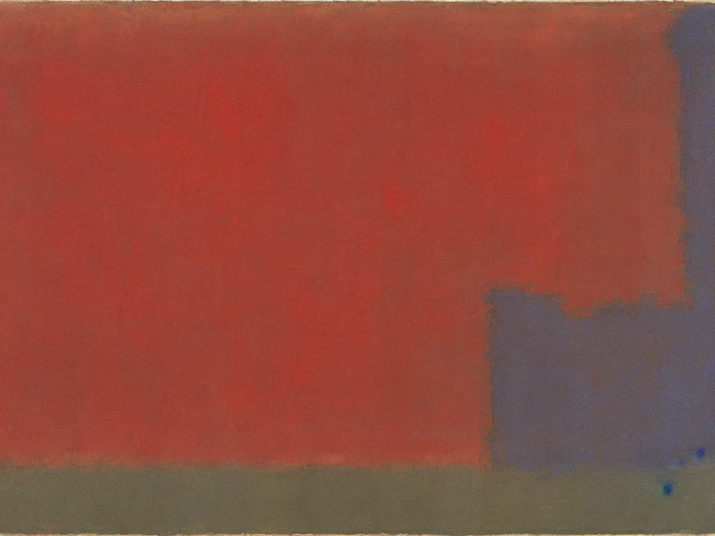 Image similar to moses separating the red sea. painting by mark rothko, paul klee