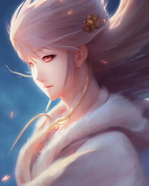 Image similar to character concept art of an anime goddess of wind | | cute - fine - face, pretty face, realistic shaded perfect face, fine details by stanley artgerm lau, wlop, rossdraws, james jean, andrei riabovitchev, marc simonetti, and sakimichan, tranding on artstation