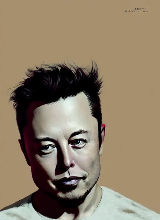 Prompt: a beautiful portrait of elon musk. character design by cory loftis, fenghua zhong, ryohei hase, ismail inceoglu and ruan jia. volumetric light, detailed, rendered in octane